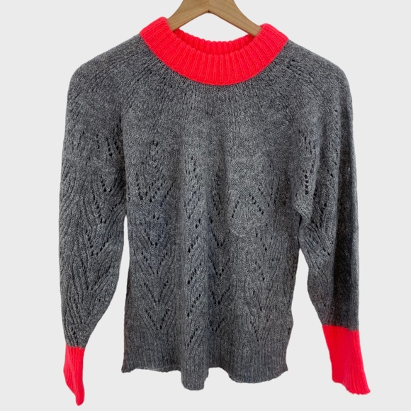 GLANNI MANNUCCI all-over print mohair blend acrylic knit sweater made in Italy men's size L /eaa510025
